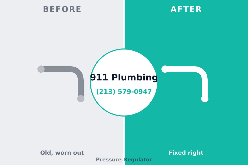 Before and after: plumbing repair Konawa, OK